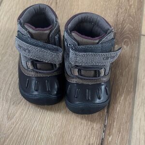 Carter's Gray and Brown Baby Walker Shoes